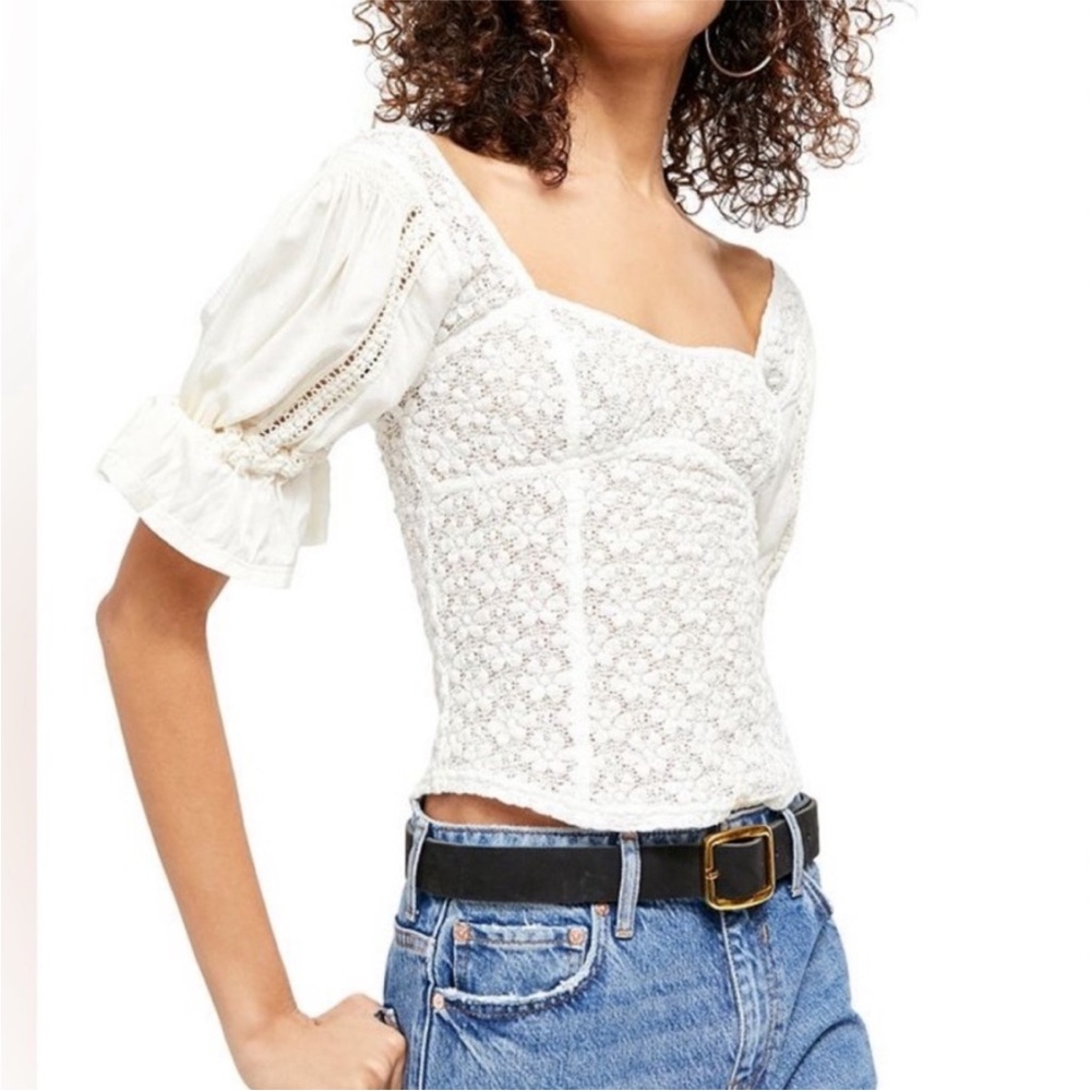 Free People White Blouse